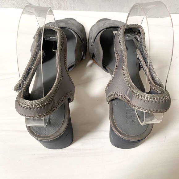 CAMPER Gray Suede Ankle Strap Myriam Sandal Size 10 - Picture 6 of 14